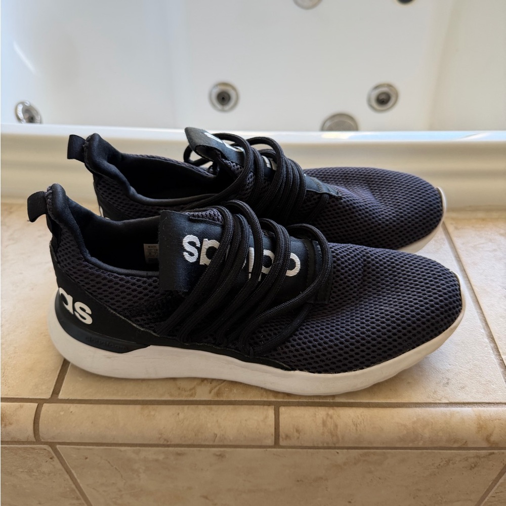 adidas Black and White Athletic Shoes